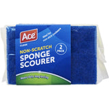 Ace Scourer Sponge Non Scratch 2pack