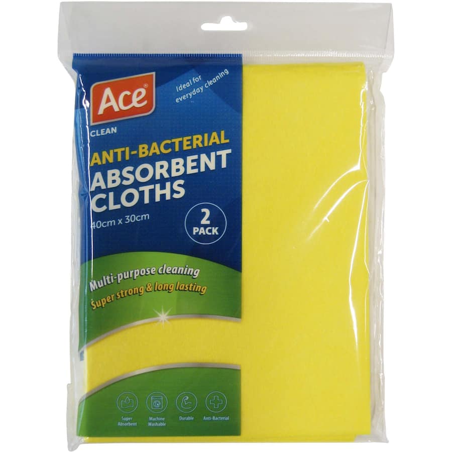 Ace Cleaning Wipes Absorbent: Eco-friendly, soft yet tough wipes for effortless, lint-free cleaning on all surfaces.