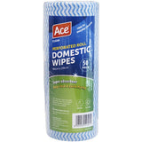 Convenient Ace Cleaning Wipes for quick surface cleaning, tackling dirt and 99.9% of germs with an eco-friendly formula.