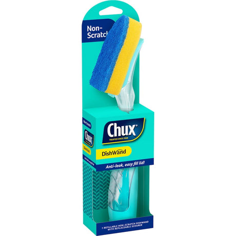 Chux Dish Brush Dish Wand for effortless dishwashing with ergonomic handle and effective scrubbing head for a hygienic clean.