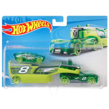 Hot Wheels Toys Super Rig with 1:64 scale car, designed for dynamic play and thrilling adventures for kids and collectors.
