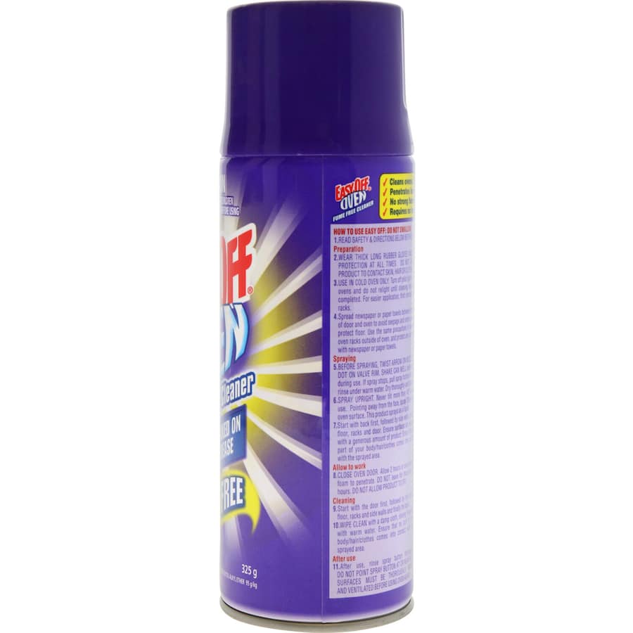 Easy Off Bam Oven & BBQ Cleaner: fume-free formula designed for deep cleaning tough grease with a fresh lemon scent.