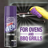 Easy Off Bam fume-free cleaner effectively deep cleans ovens and BBQ grills, leaving a fresh lemon scent without harsh fumes.