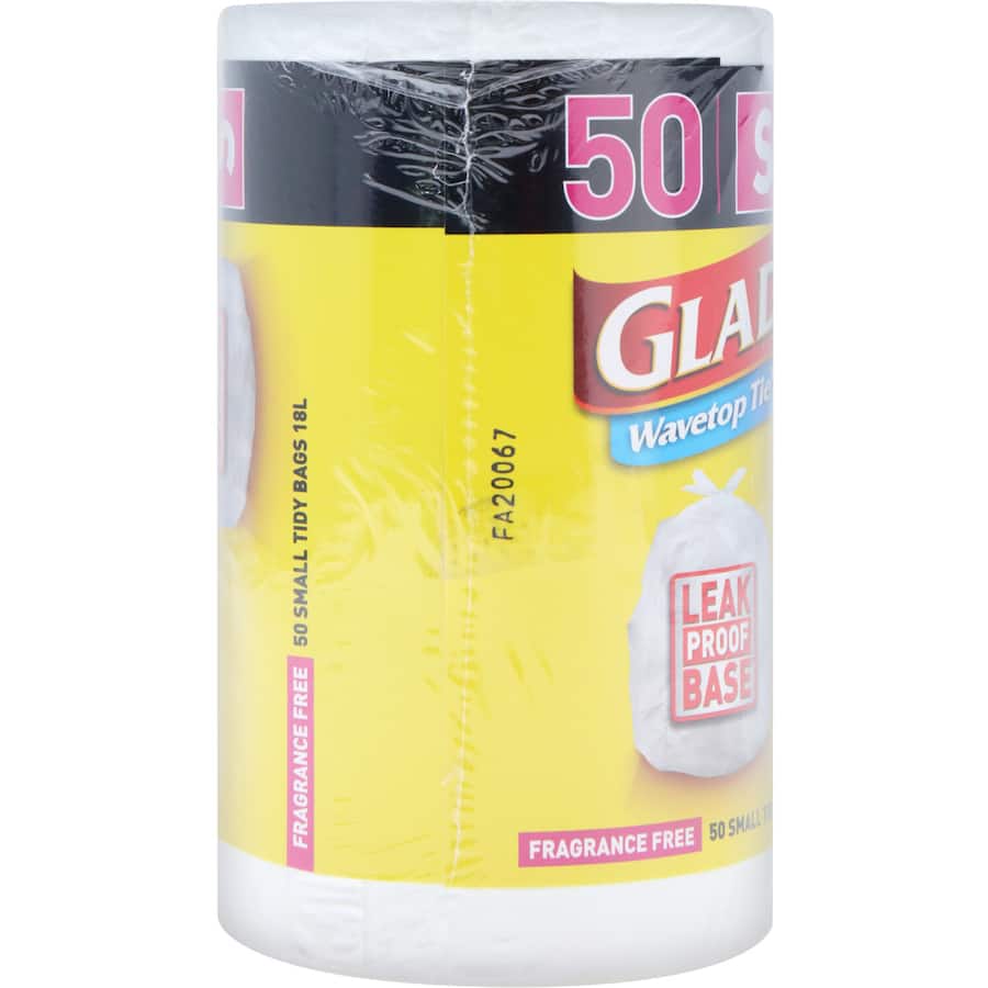 Glad Kitchen Tidy Bags Small Roll 50pack