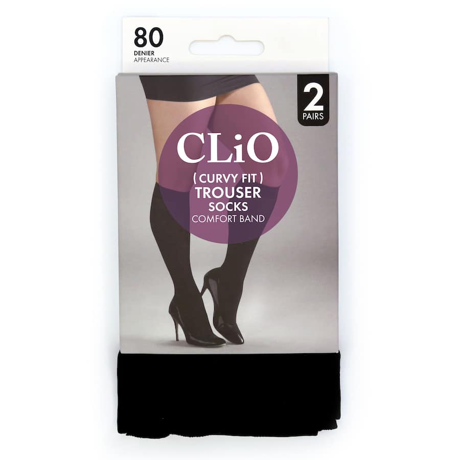 Opaques Curvy Knee Highs in black, 80 denier, designed for comfort and elegance, perfect for curvy legs and versatile outfits.