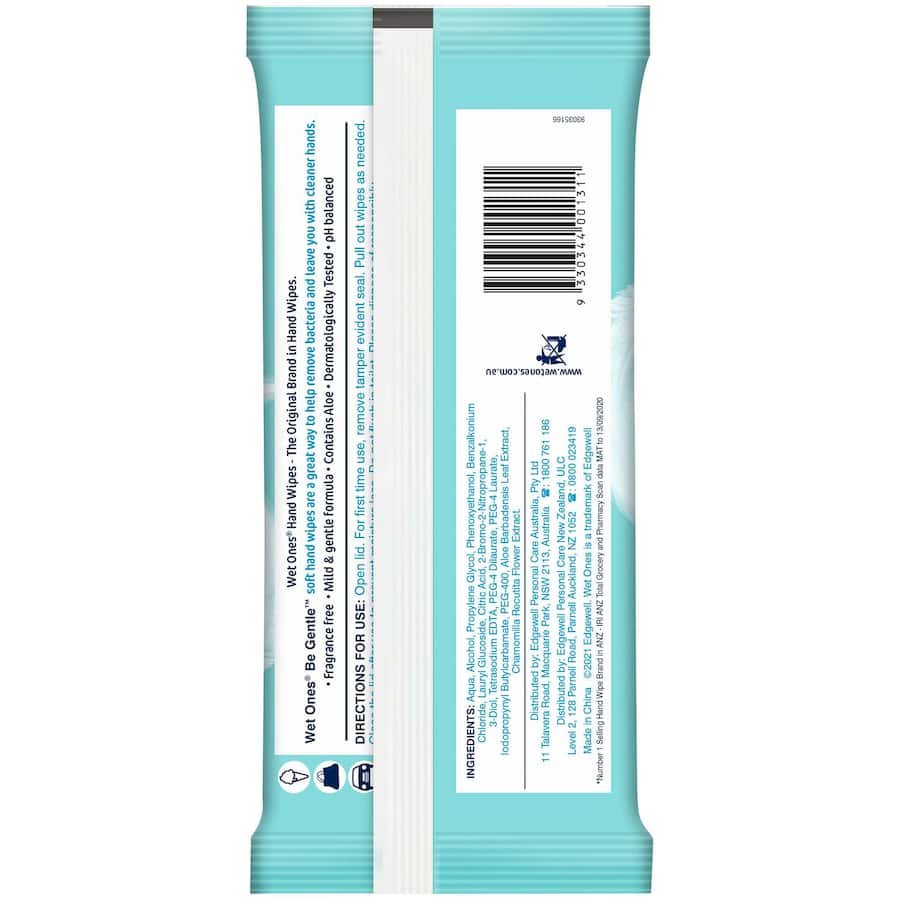Wet Ones Wet Wipes Be Gentle 40pack