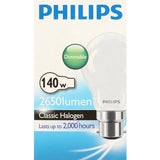 Philips Eco Classic Bayonet Light Bulb 140w B22 A55