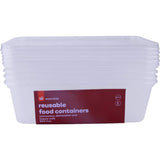 Essentials Container Rectangle 650ml 5pack