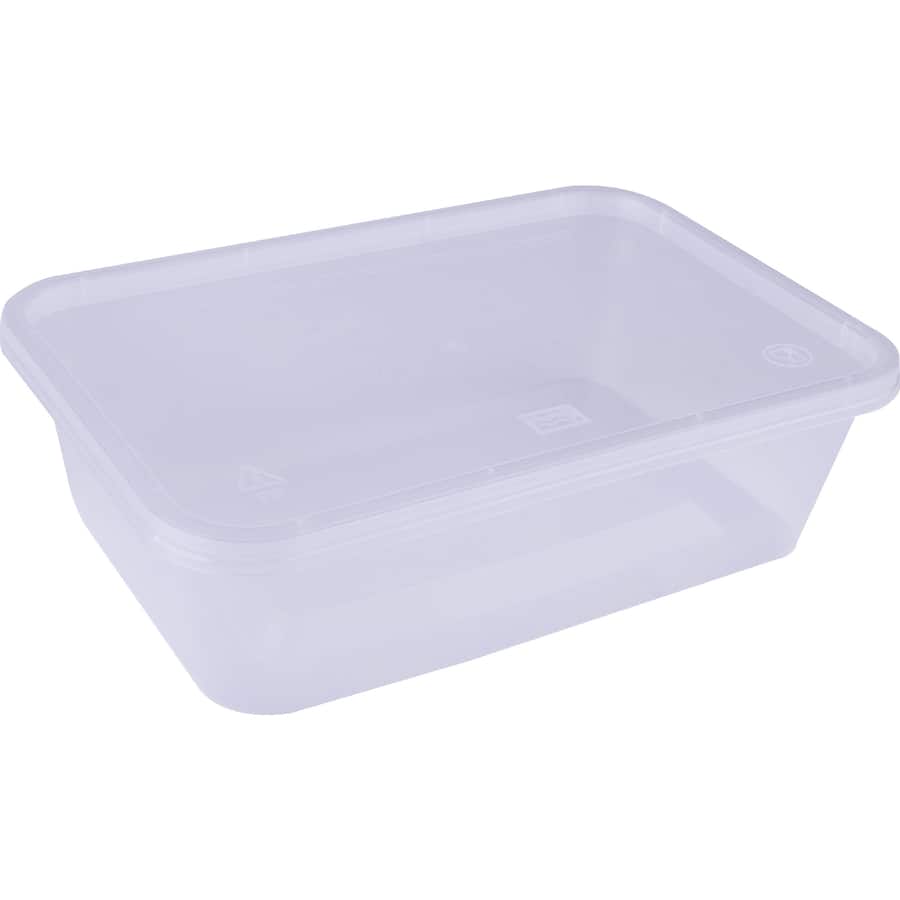 Essentials Container Rectangle 650ml 5pack