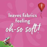 Fluffy Concentrate Fabric Softener in Lotus Sea Mineral, enhancing softness and fragrance for vibrant, static-free laundry.