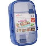 Decor Go Lunch Box Bento featuring secure clips, airtight seal, and versatile compartments for fresh meals on the go.