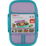 Versatile Decor Go Lunch Box Bento with airtight seal, removable lid, and two snack compartments for fresh meals on the go.