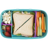 A practical and stylish bento lunch box with compartments, airtight seal, and BPA-free materials for fresh meals on the go.