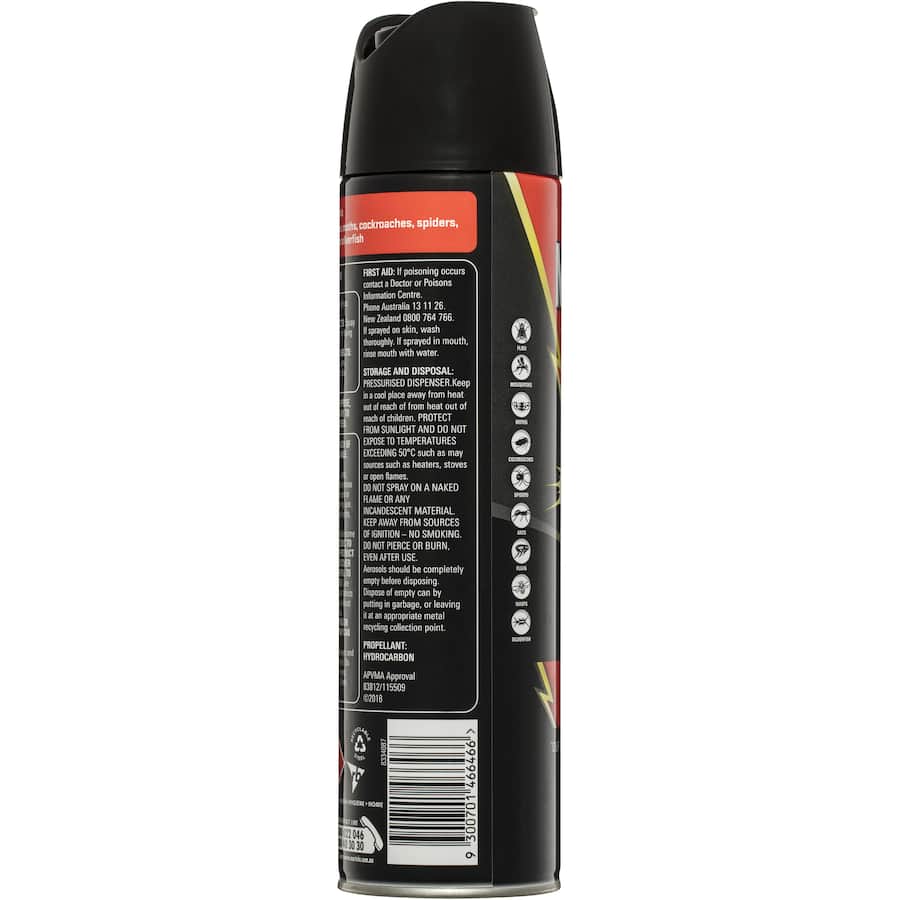 Mortein Powerguard Multi Insect Killer eliminates flying and crawling insects quickly, ideal for a bug-free home.