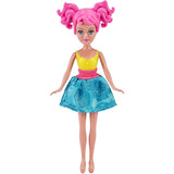 Sparkle Girlz Doll Mini Cone with colorful skirt, articulated limbs, and vibrant hair, perfect for imaginative play and collection.