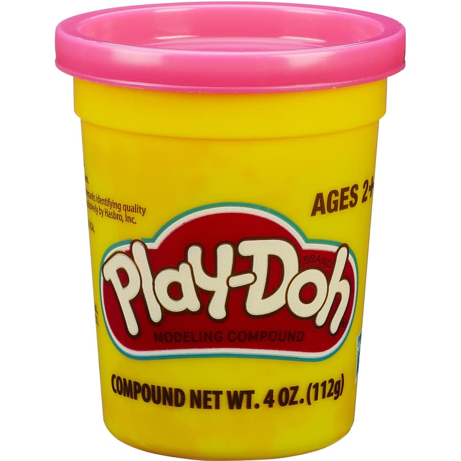 Colorful Playdoh tubs for imaginative play; perfect for squishing, rolling, and shaping for kids aged 2 and up.