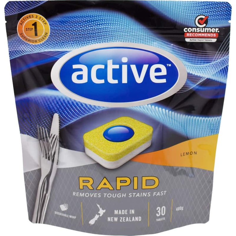 Active Dishwasher Tablets Rapid Lemon