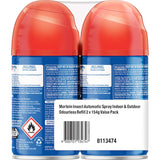 Mortein 308g odourless automatic spray refill for indoor and outdoor insect protection, ensuring continuous pest control.
