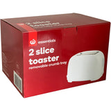 Essentials Toaster Plastic 2 Slice Each