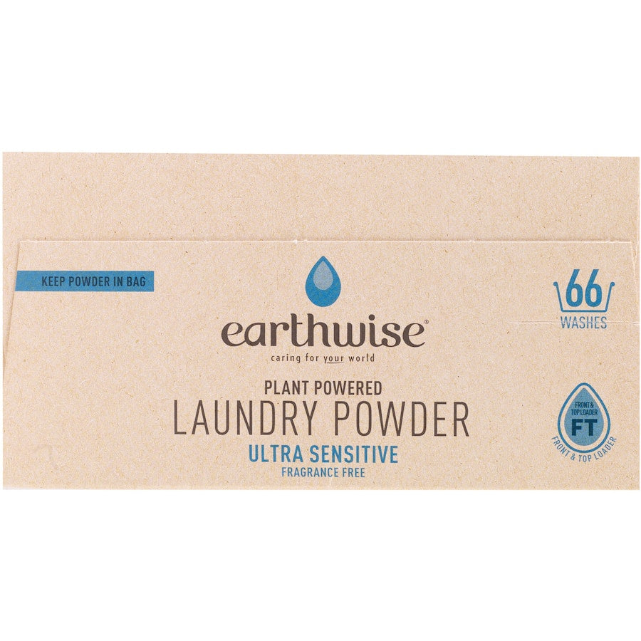 Earthwise Laundry Powder Ultra Sensitive Fragrance Free Box 2kg