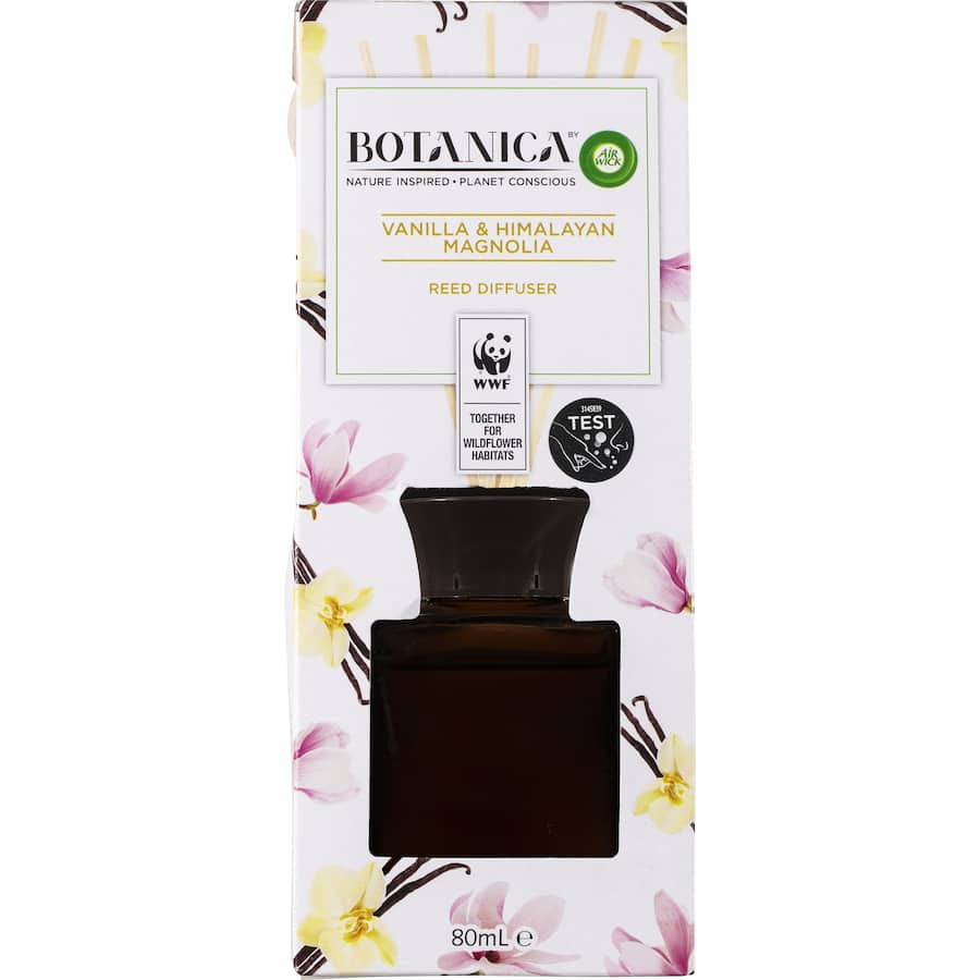 Air Wick Botanica Reed Scented Diffuser Vanilla & Himalayan Magnolia 80mL