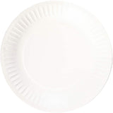 Eco-friendly 18.3cm white side paper plates, perfect for events, picnics, and hassle-free clean-ups (20 pack).