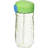 Sistema Quick Flip Bottle with push-button lid and angled straw, made of durable, BPA-free Tritan for easy hydration on-the-go.