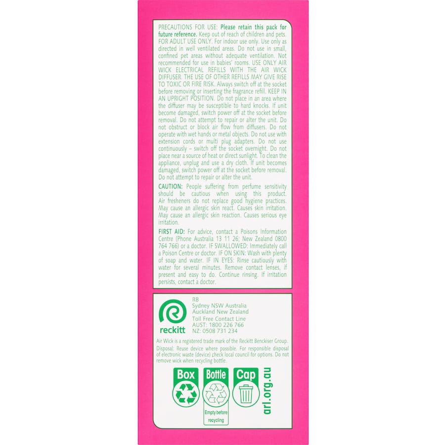 Air Wick Pure Scented Oil Diffuser Cherry Blossom Primary 19mL