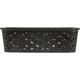 Stylish small weave basket for versatile storage; perfect for pets, books, and paperwork while enhancing home decor.