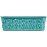 Stylish Ambry Basket Small Weave for versatile storage, ideal for organizing pet supplies, books, and paperwork.
