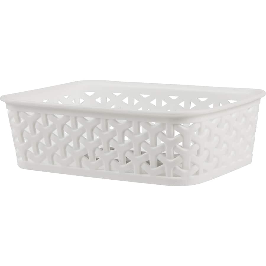 Stylish Ambry Basket Small Weave, perfect for organizing pet supplies, books, and reducing clutter in any space.