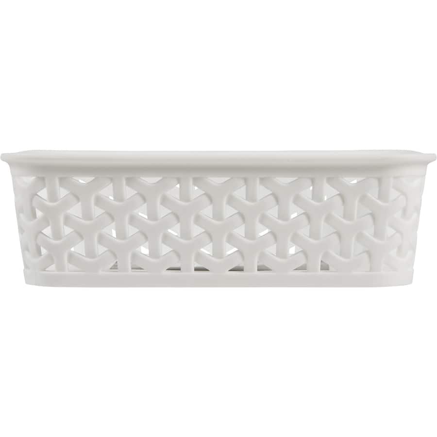 Decorative small weave basket for stylish storage; perfect for pet supplies, books, and reducing clutter in any space.