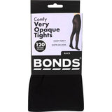 Bonds Comfy Tops Tights Small - Medium Opaque Black 120 Denier