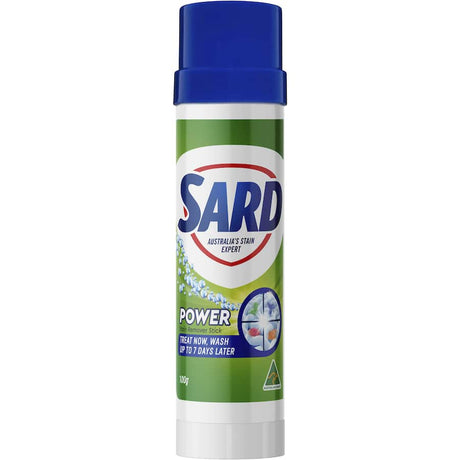 Sard Stain Remover Stick: a portable solution for tough stains, safe on colors, with a refreshing eucalyptus scent.