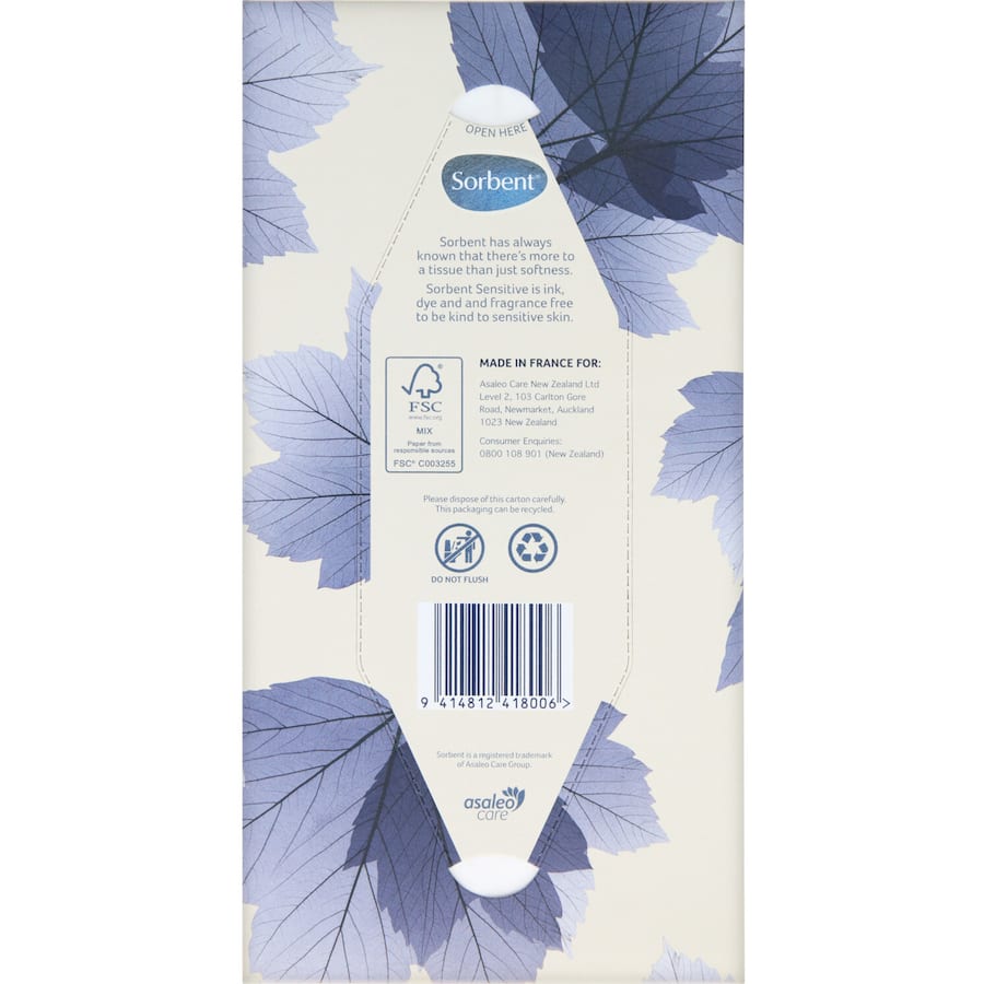 Sorbent Tissues Facial Hypo 80pack