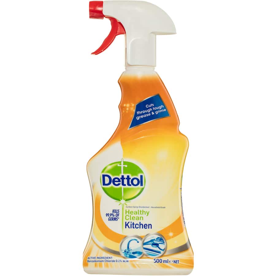 Dettol Healthy Clean Kitchen Cleaning Spray Antibacterial Trigger 500mL