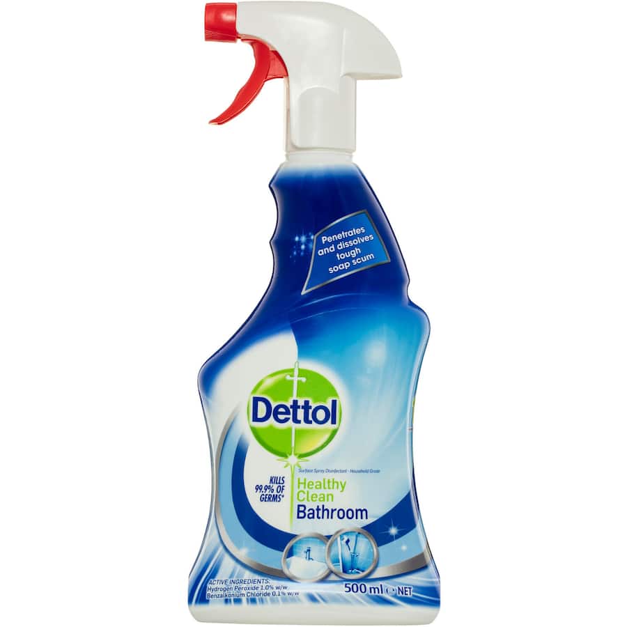 Dettol Healthy Clean Bathroom Cleaning Spray Antibacterial Trigger 500mL