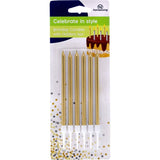 Home Living Birthday Candle Gold Or Silver With Holders 6pack