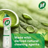 Jif Cream Surface Cleaner Original, a multipurpose cleaner with ocean scent, removes tough dirt gently and is eco-friendly.