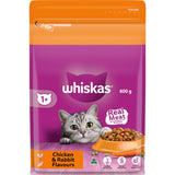 Whiskas Dry Cat Food Chicken & Rabbit Bag 800g