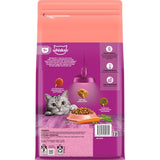 Whiskas Dry Cat Food Sardine & Prawn, nutritious kibble rich in real fish for healthy coat, dental care, and vitality.