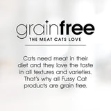 Fussy Cat Grain Free Dry Cat Food features chicken and ocean fish for indoor cats, promoting health, energy, and hairball reduction.