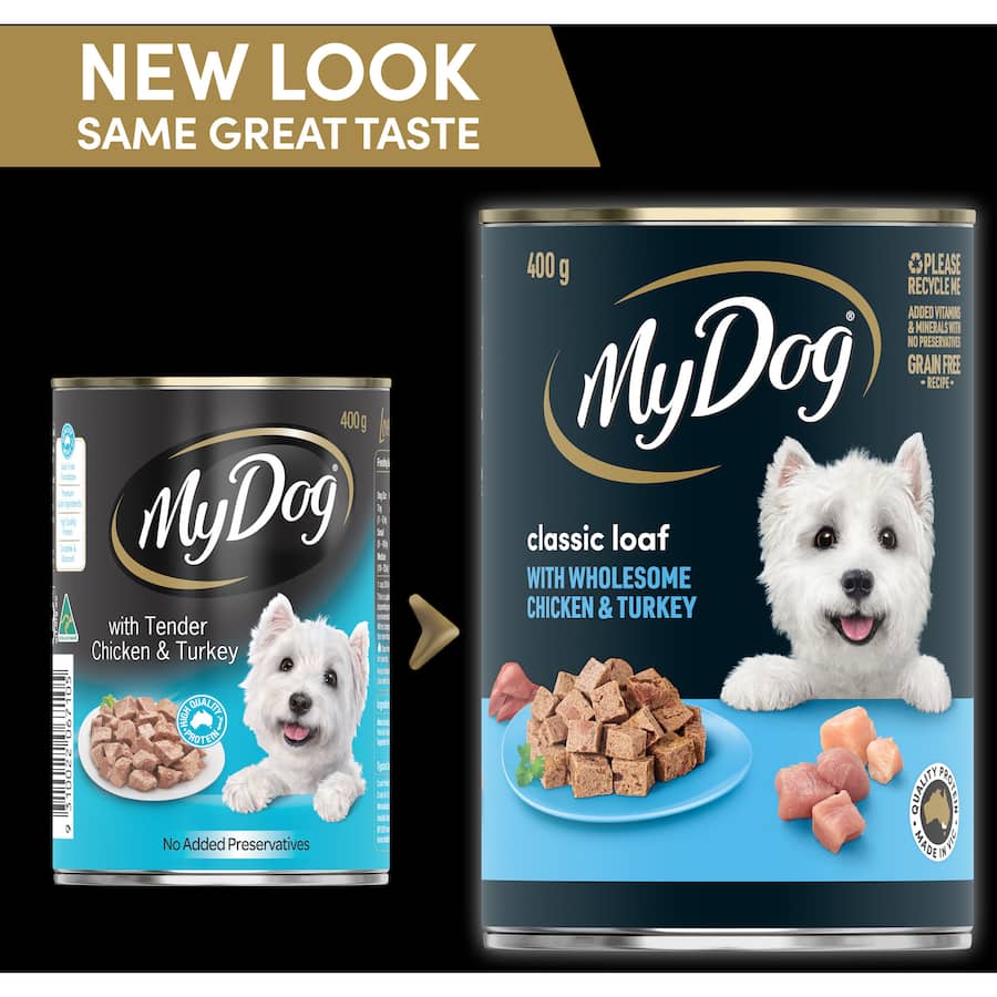 My Dog Wet Dog Food Chicken & Turkey Banquet Tin 400g