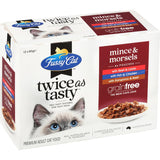 Fussy Cat Grain Free Wet Cat Food Mince & Morsels Tray 12x80g