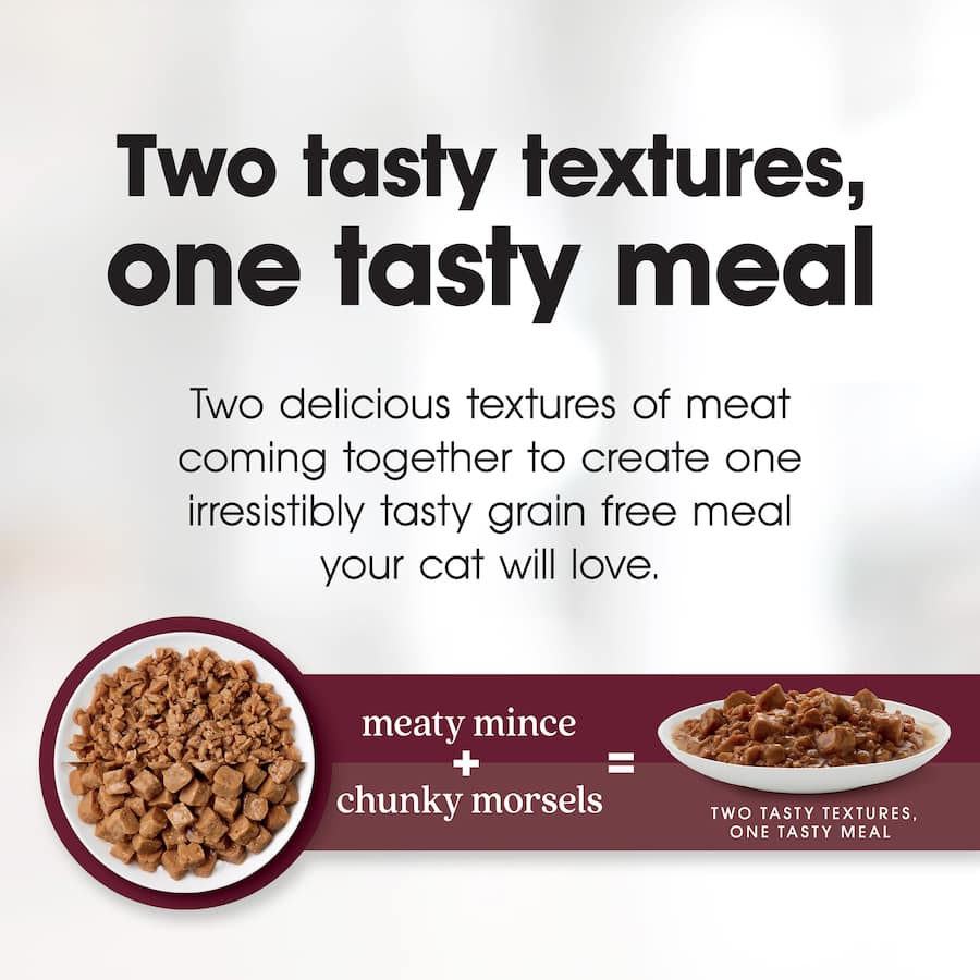 Fussy Cat Grain Free Wet Cat Food Mince & Morsels Tray 12x80g