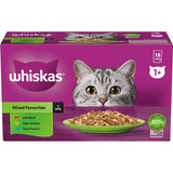 Whiskas Wet Cat Food Mixed Favourites In Jelly Pouch 18x85g