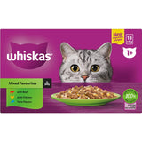 Whiskas Wet Cat Food Mixed Favourites In Jelly Pouch 18x85g