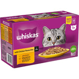 Whiskas Wet Cat Food Chicken Favourites In Jelly Pouch 18x85g