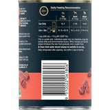Gourmet beef wet dog food in a 400g can, offering a nutritious, tasty meal for discerning dogs with no preservatives.