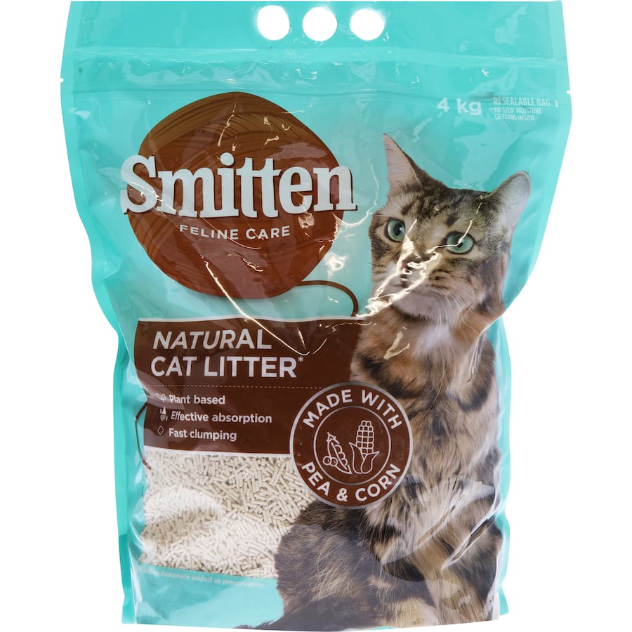 Natural cat litter made from 99.9% natural ingredients, offering superior odor control and eco-friendly benefits.